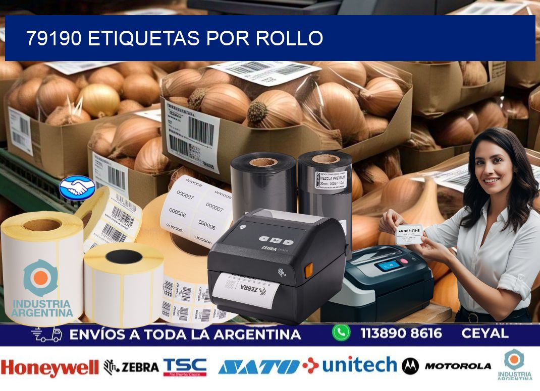 79190 Etiquetas por rollo