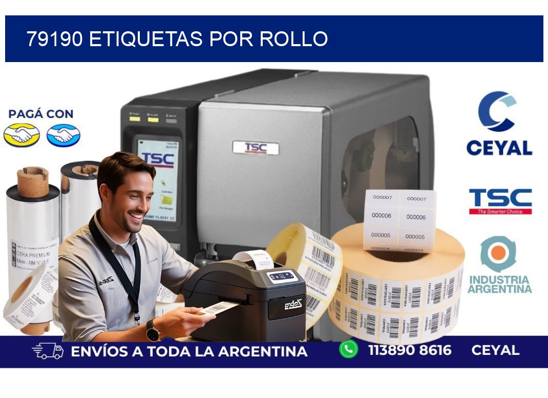 79190 Etiquetas por rollo