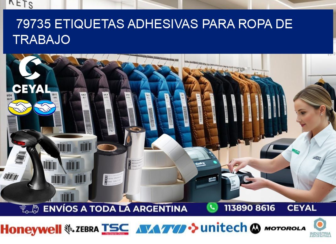 79735 Etiquetas adhesivas para ropa de trabajo