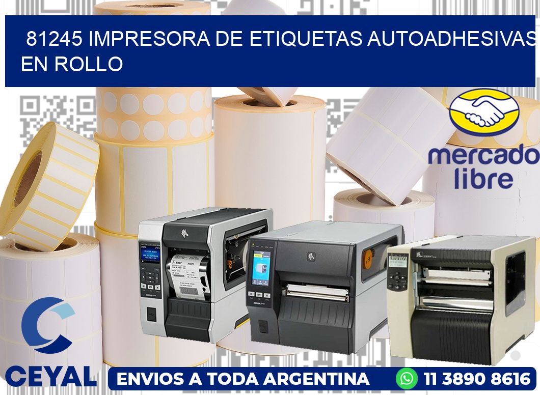 81245 impresora de etiquetas autoadhesivas en rollo