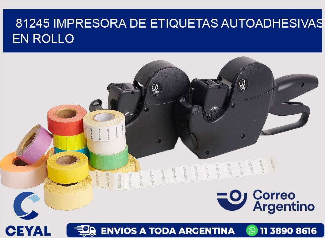 81245 impresora de etiquetas autoadhesivas en rollo