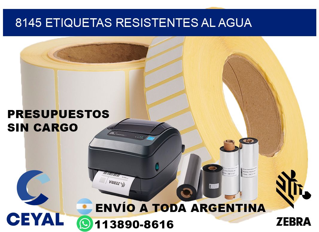 8145 Etiquetas resistentes al agua