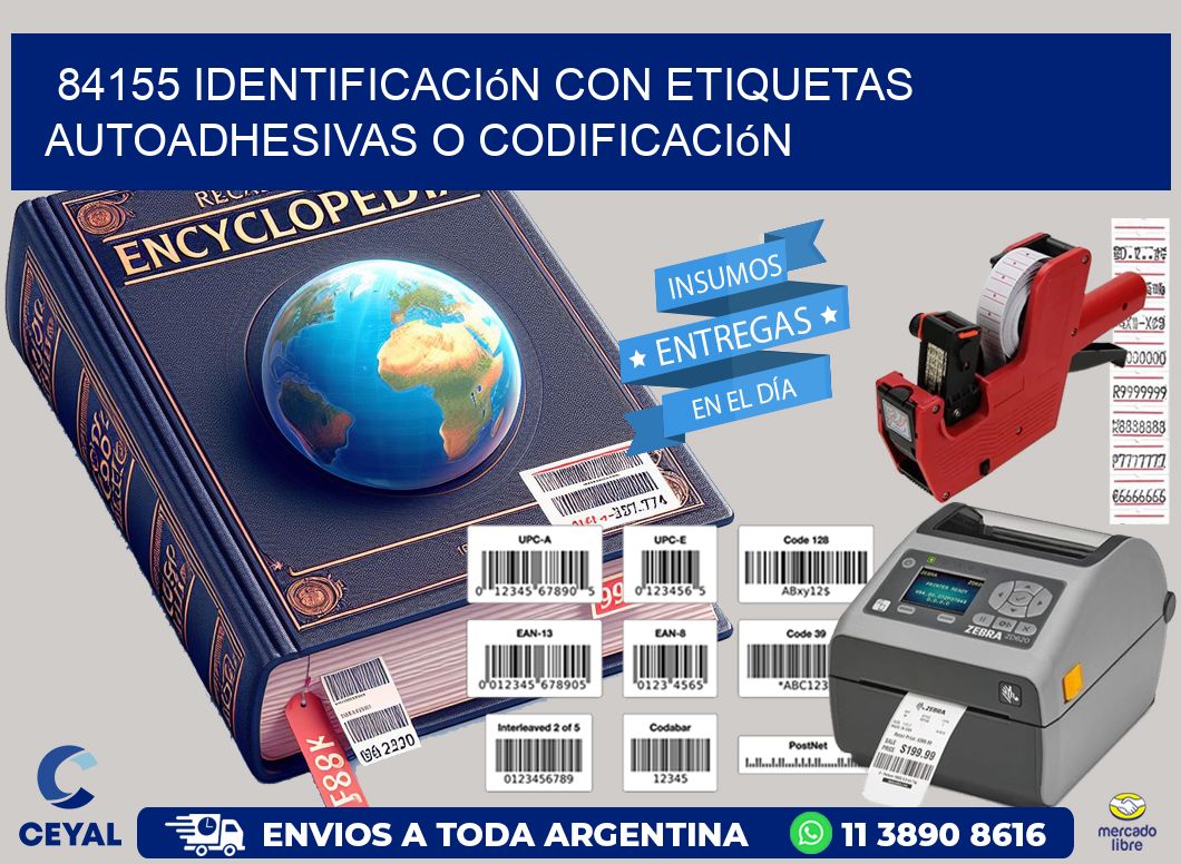 84155 identificación con etiquetas autoadhesivas o codificación