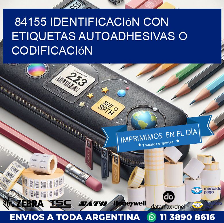 84155 identificación con etiquetas autoadhesivas o codificación