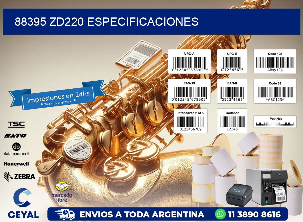 88395 ZD220 especificaciones