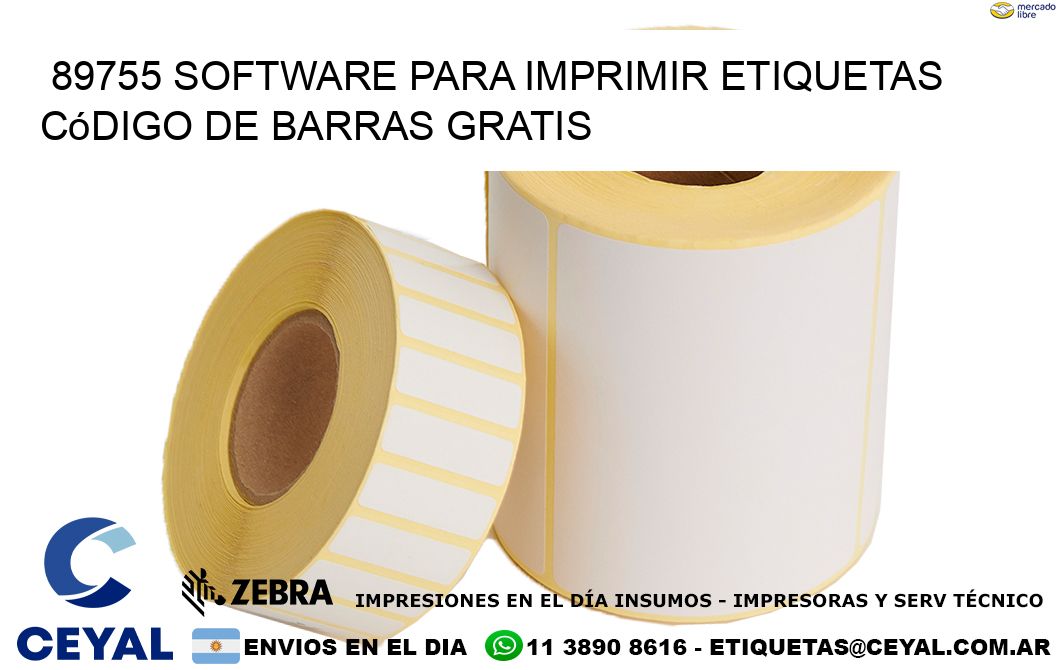89755 Software para imprimir etiquetas código de barras gratis