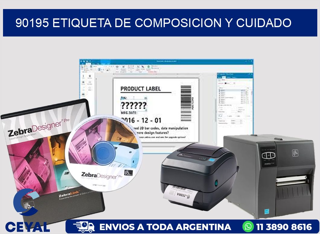 90195 etiqueta de composicion y cuidado