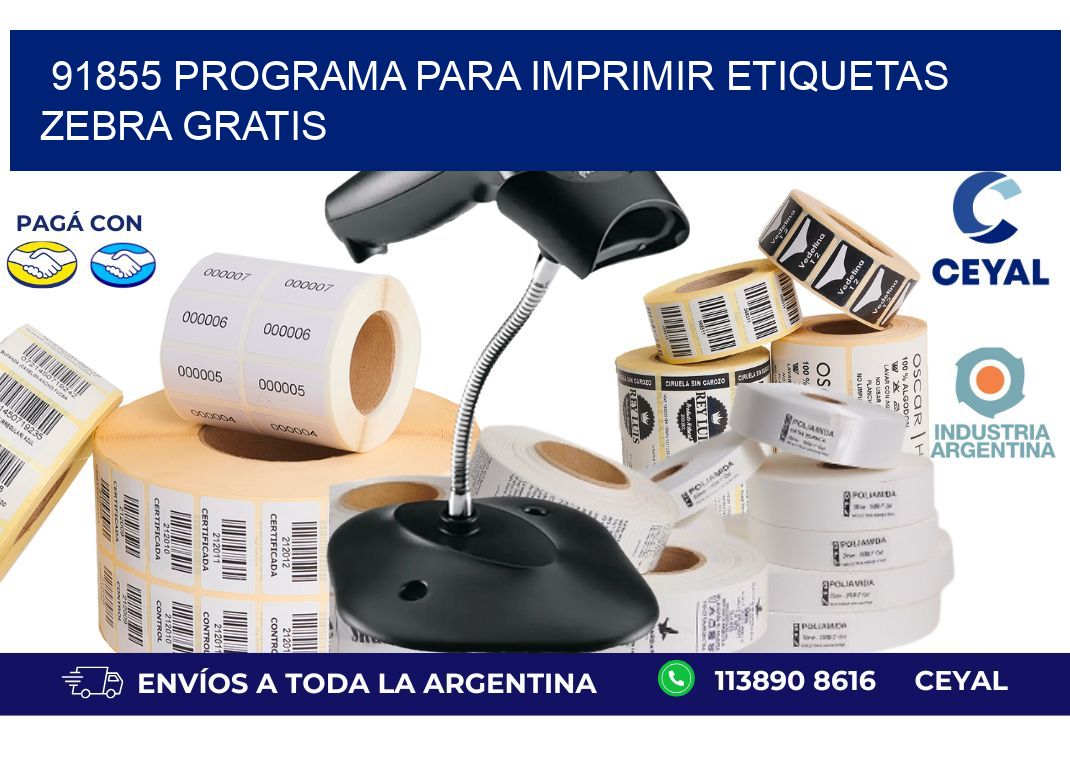 91855 Programa para imprimir etiquetas Zebra gratis