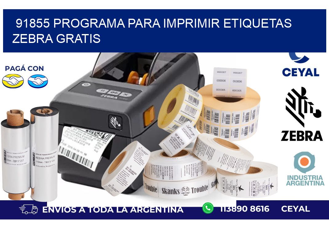 91855 Programa para imprimir etiquetas Zebra gratis