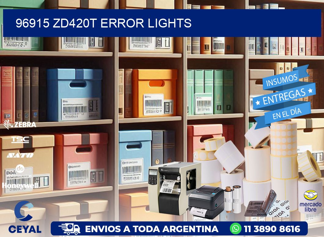 96915 ZD420t error lights