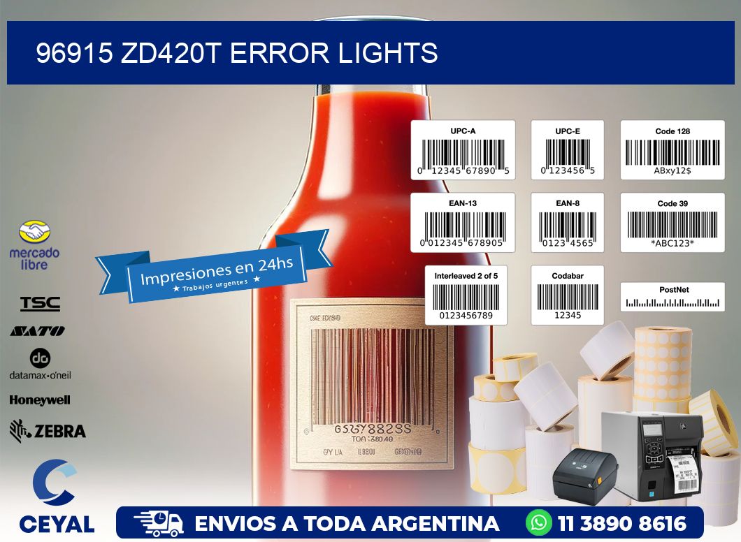 96915 ZD420t error lights