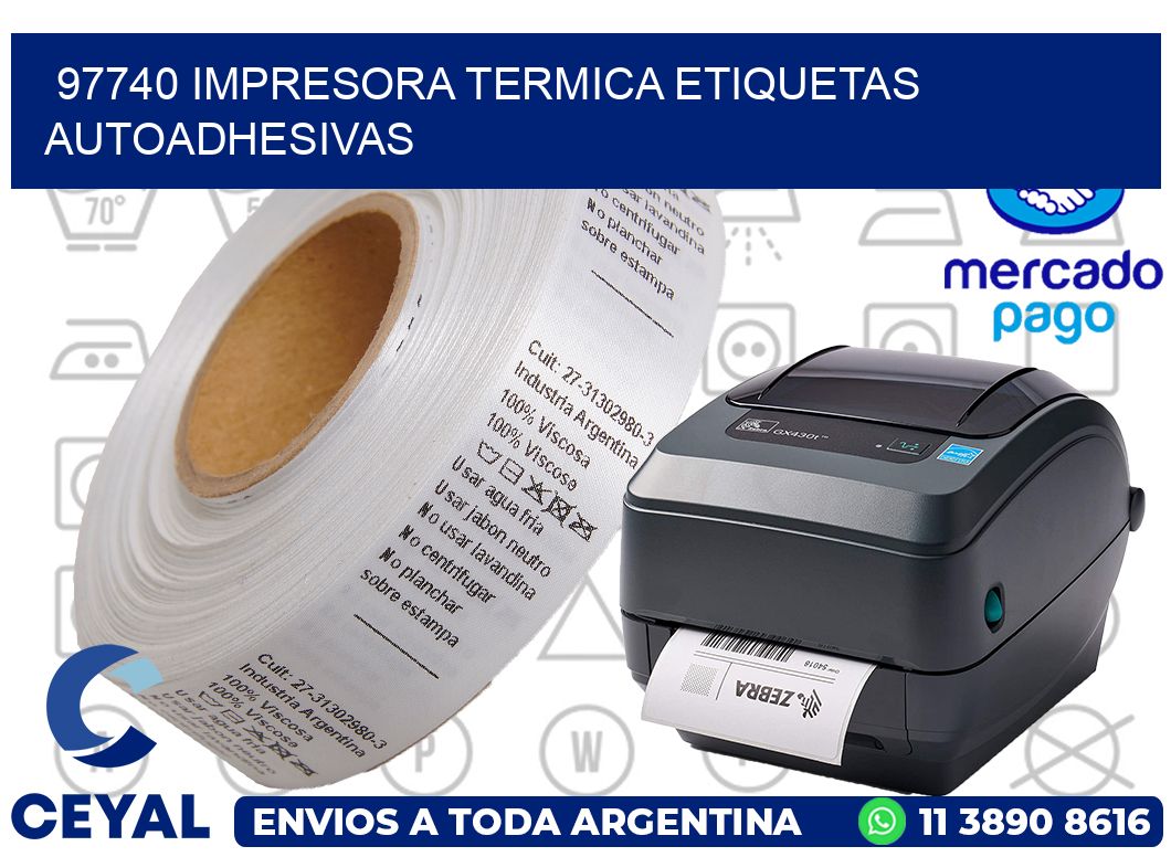 97740 Impresora termica etiquetas autoadhesivas