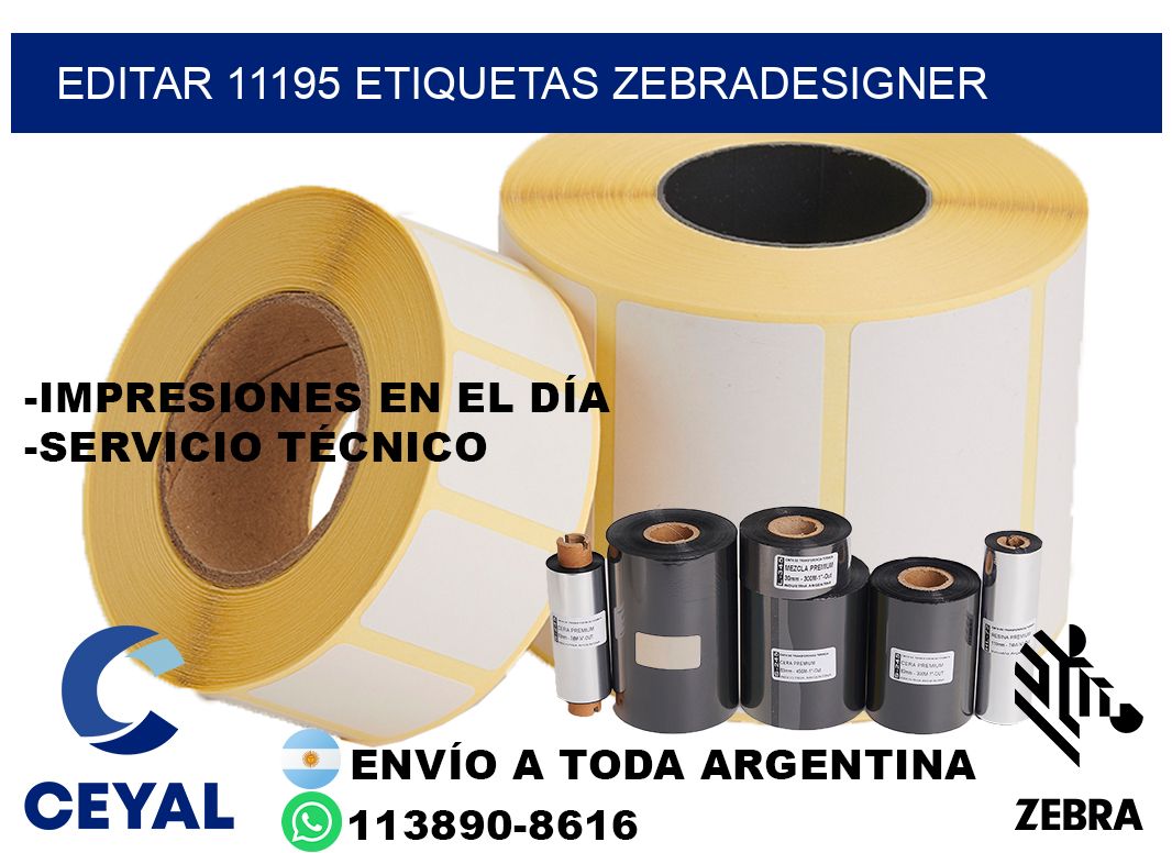 EDITAR 11195 ETIQUETAS ZEBRADESIGNER