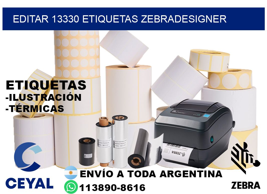 EDITAR 13330 ETIQUETAS ZEBRADESIGNER
