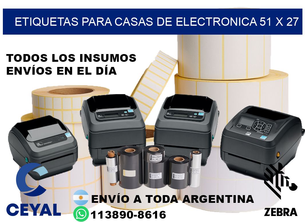 ETIQUETAS PARA CASAS DE ELECTRONICA 51 x 27