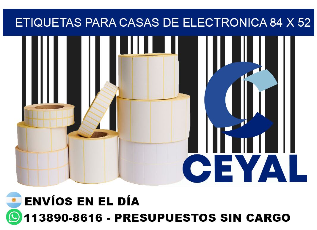 ETIQUETAS PARA CASAS DE ELECTRONICA 84 x 52