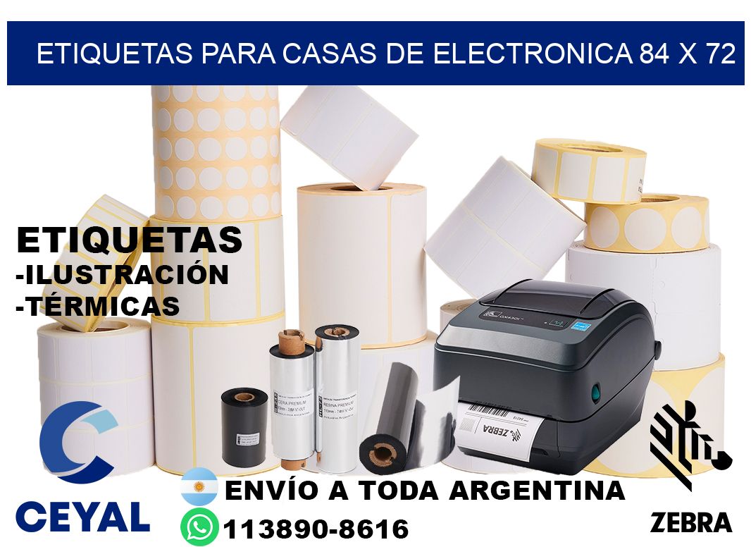 ETIQUETAS PARA CASAS DE ELECTRONICA 84 x 72