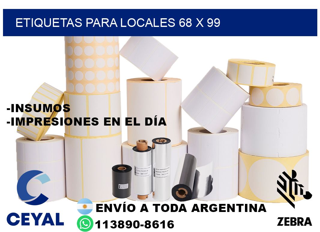 ETIQUETAS PARA LOCALES 68 x 99