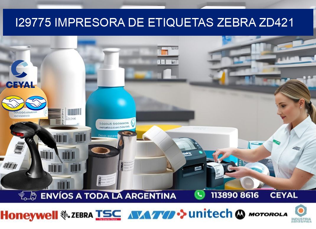 I29775 impresora de etiquetas Zebra ZD421