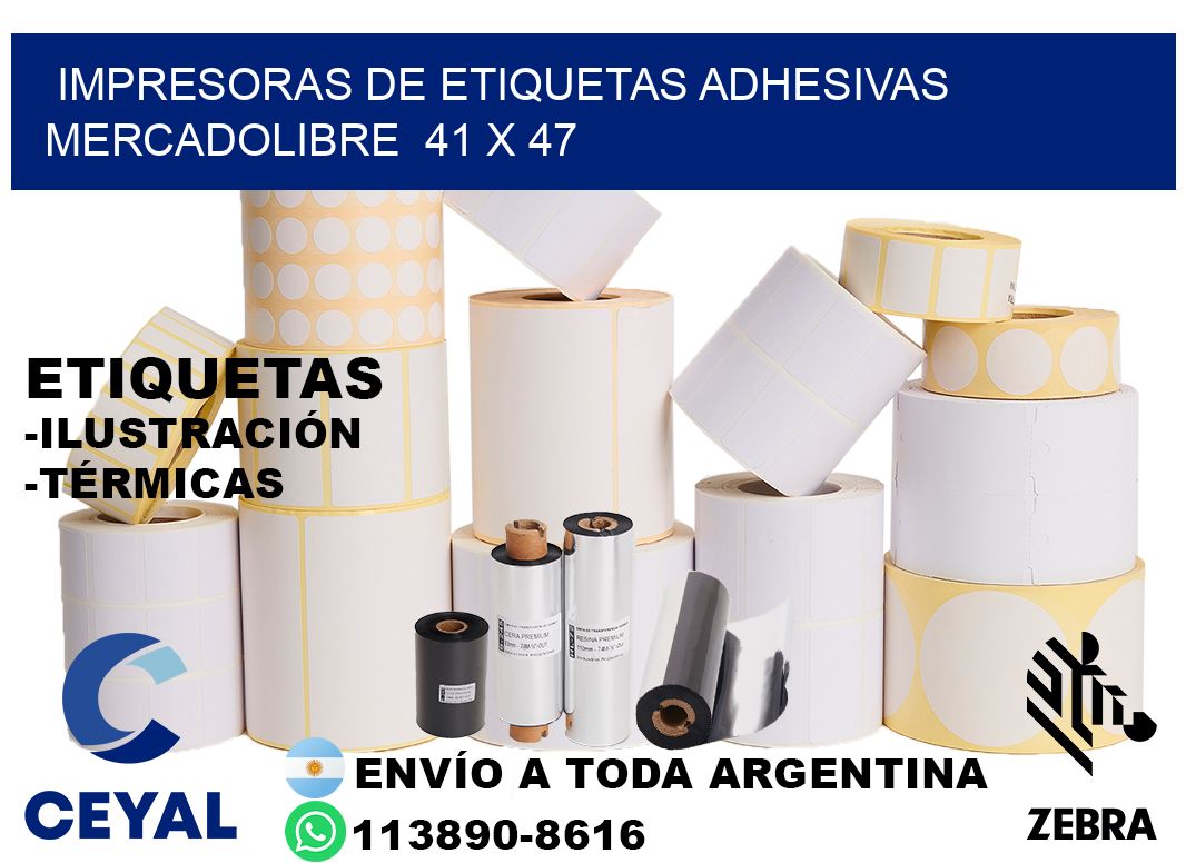 impresoras de etiquetas adhesivas mercadolibre  41 x 47