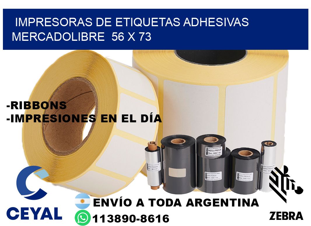impresoras de etiquetas adhesivas mercadolibre  56 x 73