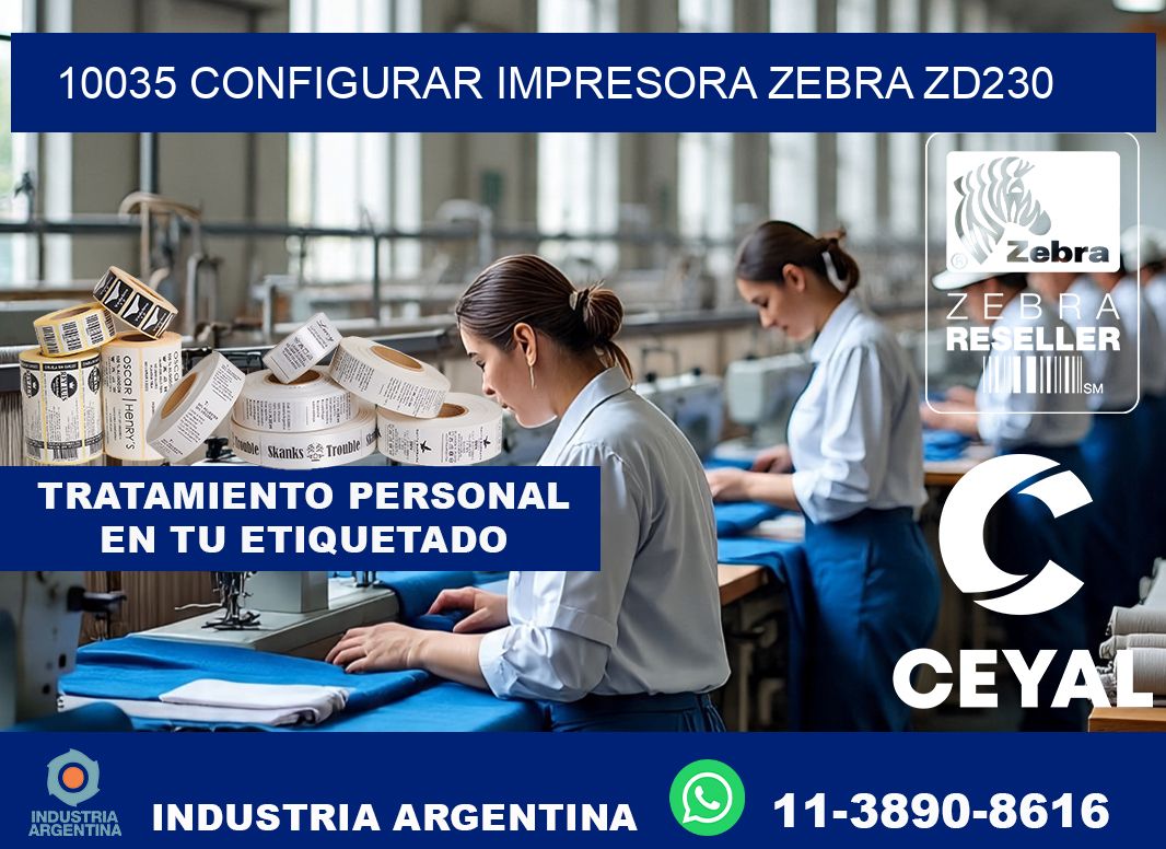10035 configurar impresora zebra zd230