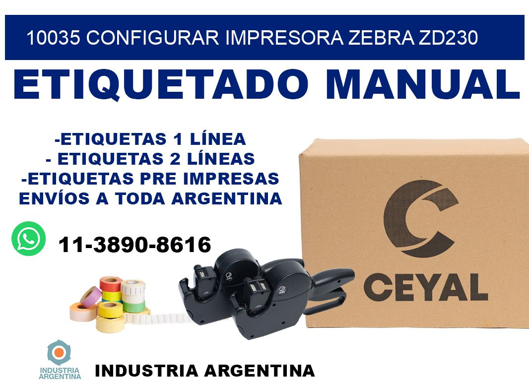 10035 configurar impresora zebra zd230