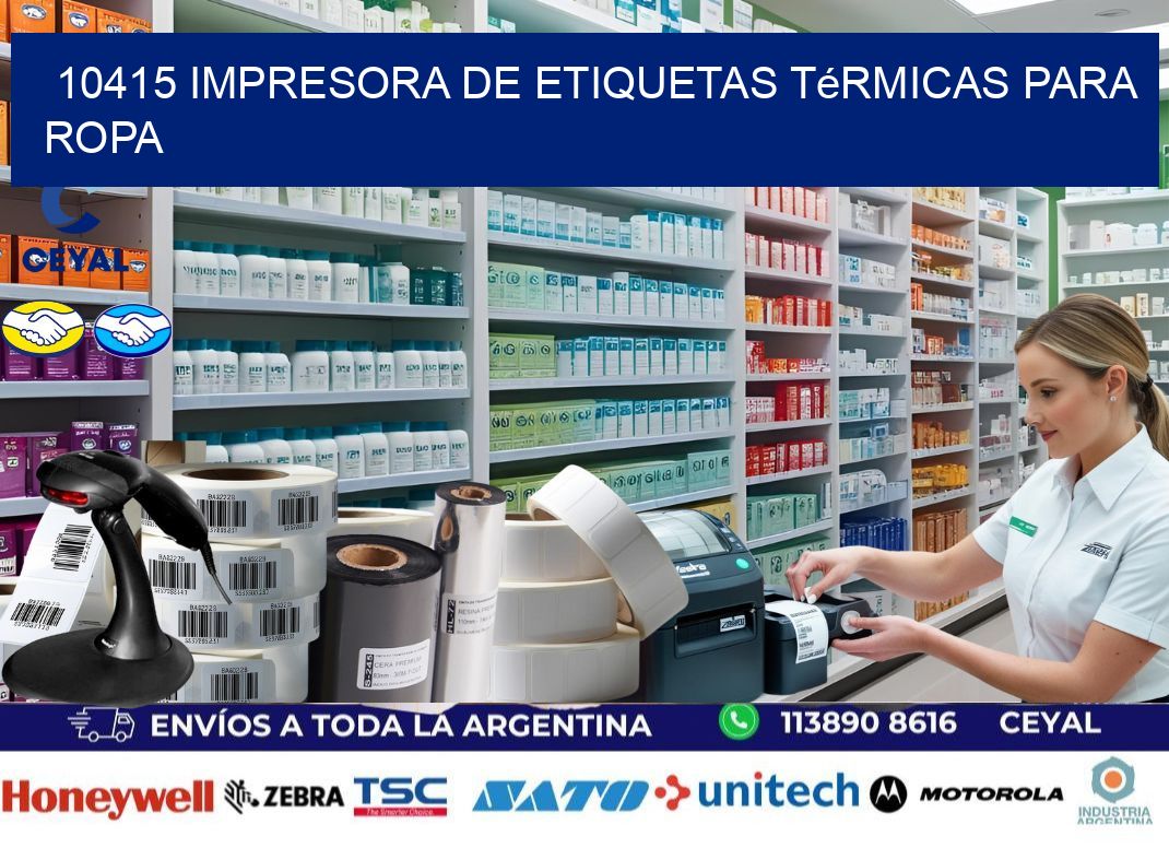 10415 impresora de etiquetas térmicas para ropa