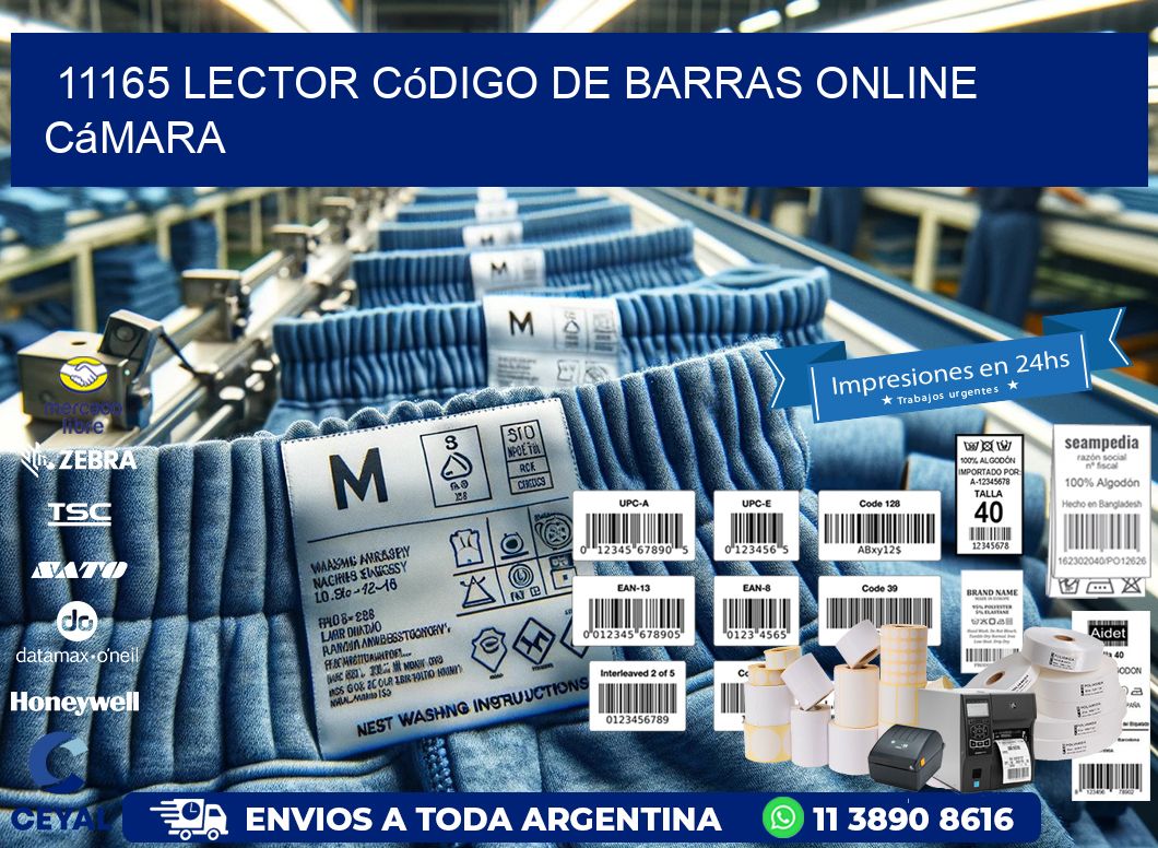 11165 Lector código de barras online cámara