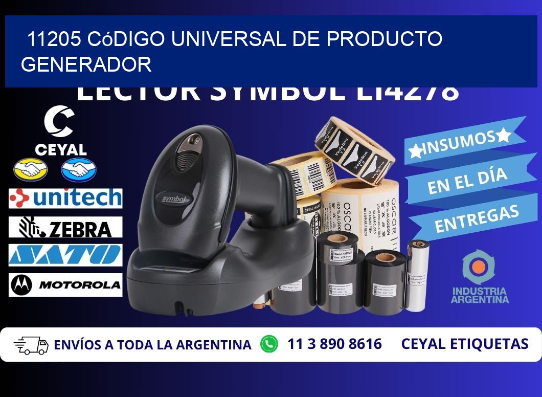 11205 Código universal de producto generador