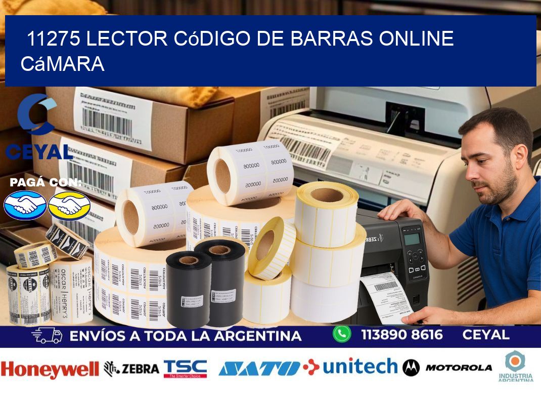 11275 Lector código de barras online cámara