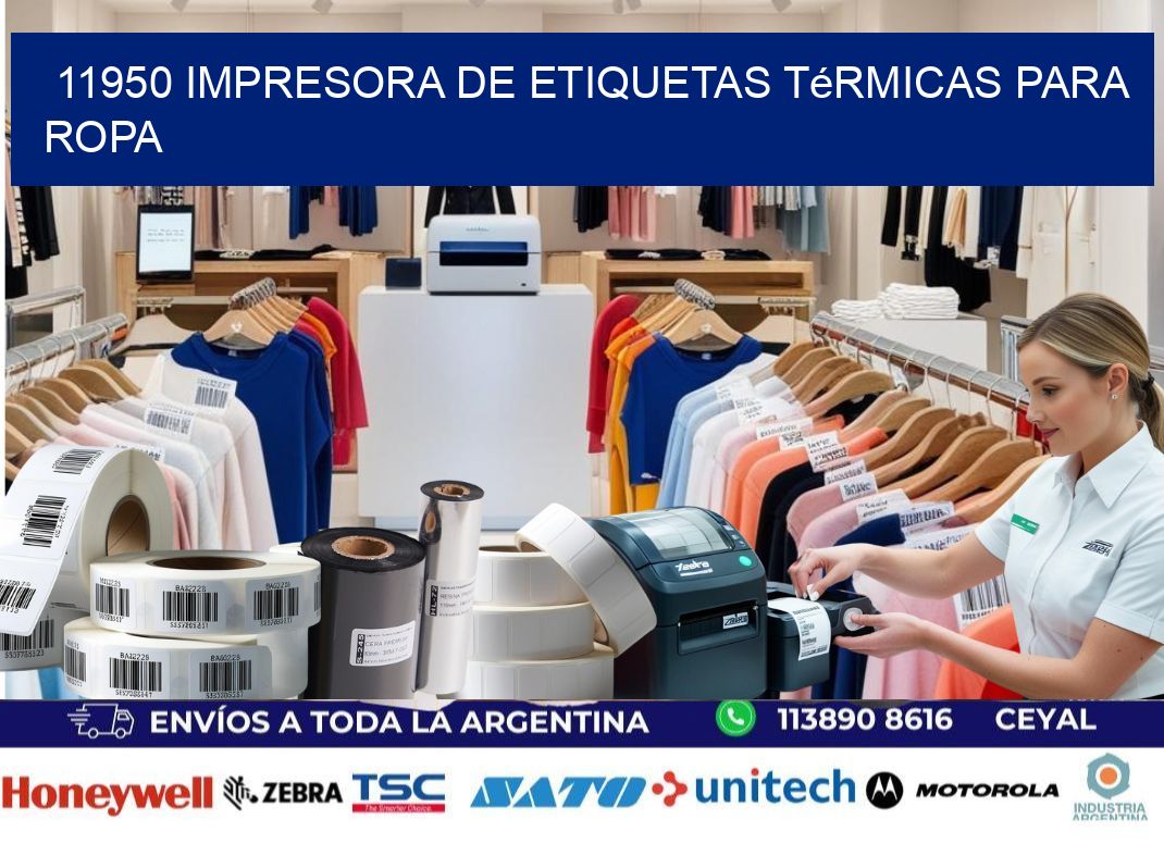 11950 impresora de etiquetas térmicas para ropa