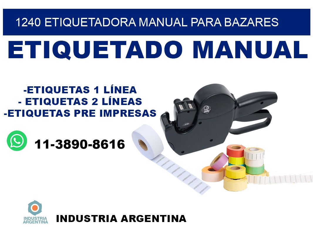 1240 etiquetadora manual para bazares