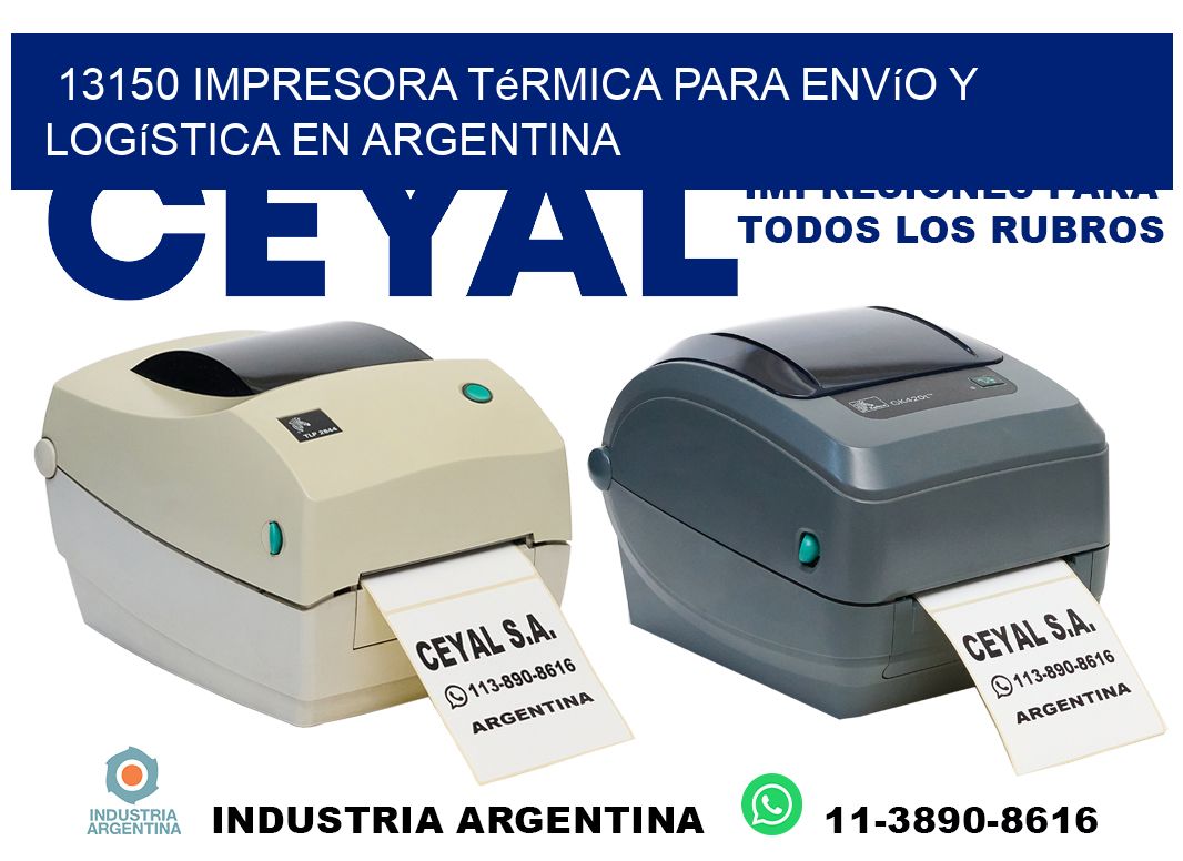 13150 impresora térmica para envío y logística en Argentina