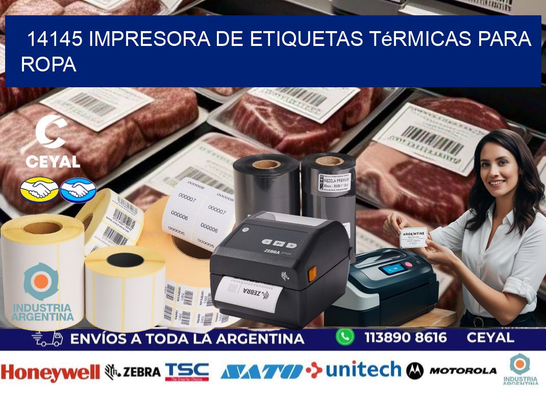 14145 impresora de etiquetas térmicas para ropa
