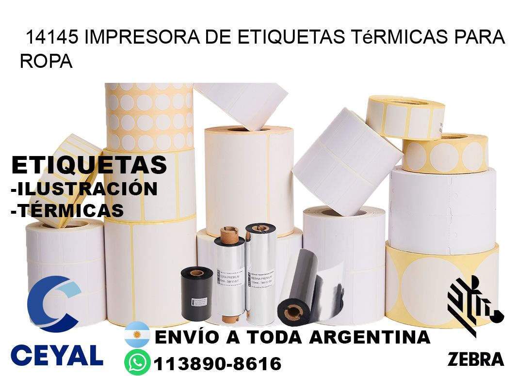 14145 impresora de etiquetas térmicas para ropa