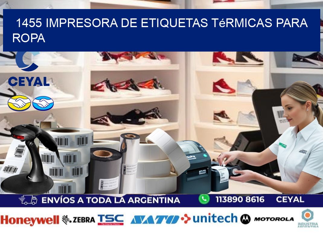 1455 impresora de etiquetas térmicas para ropa