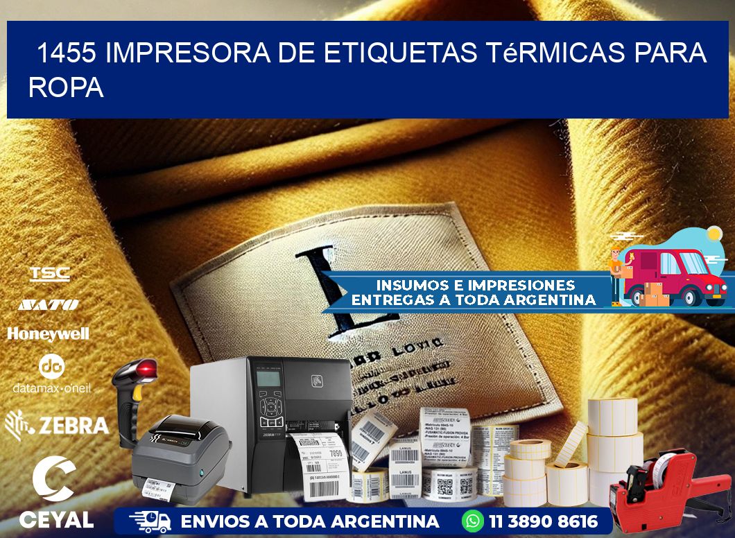 1455 impresora de etiquetas térmicas para ropa