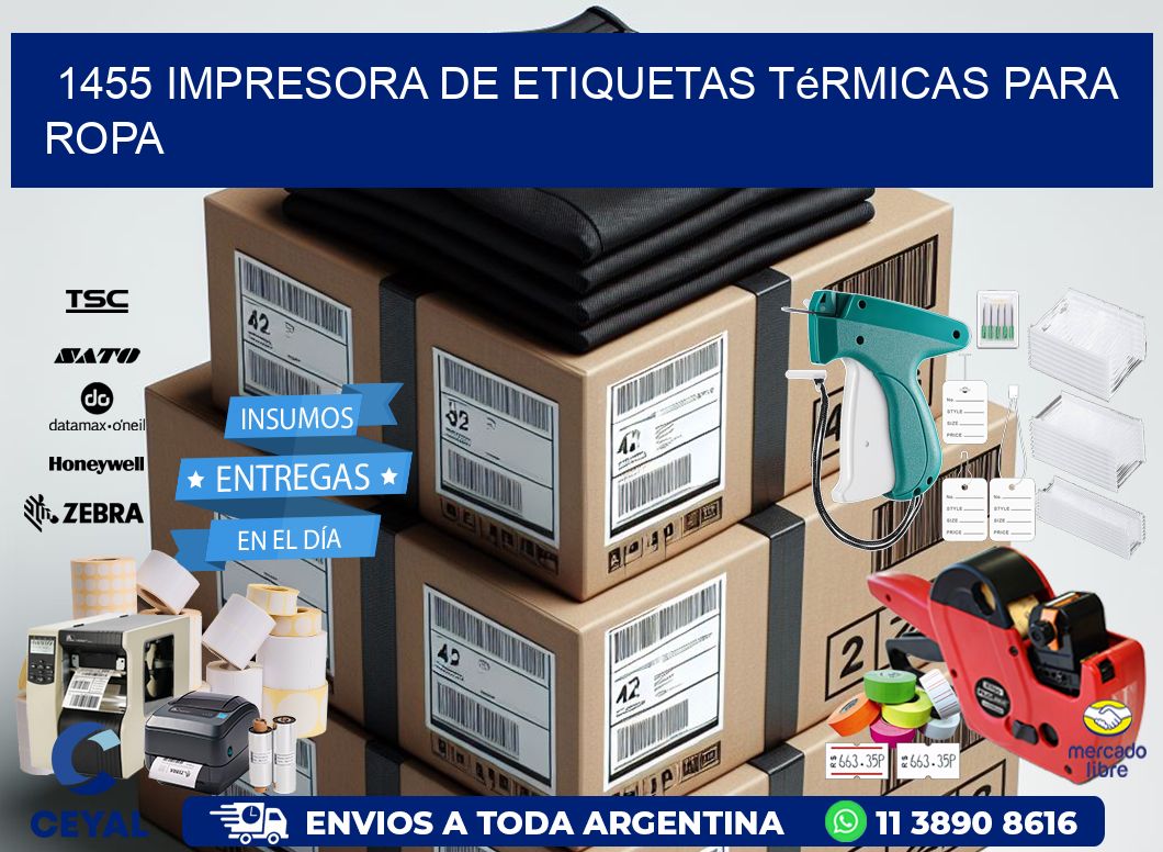 1455 impresora de etiquetas térmicas para ropa