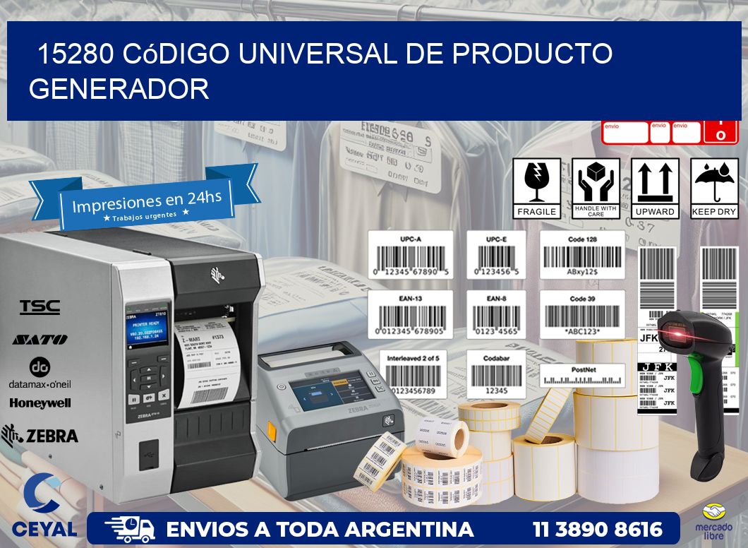 15280 Código universal de producto generador