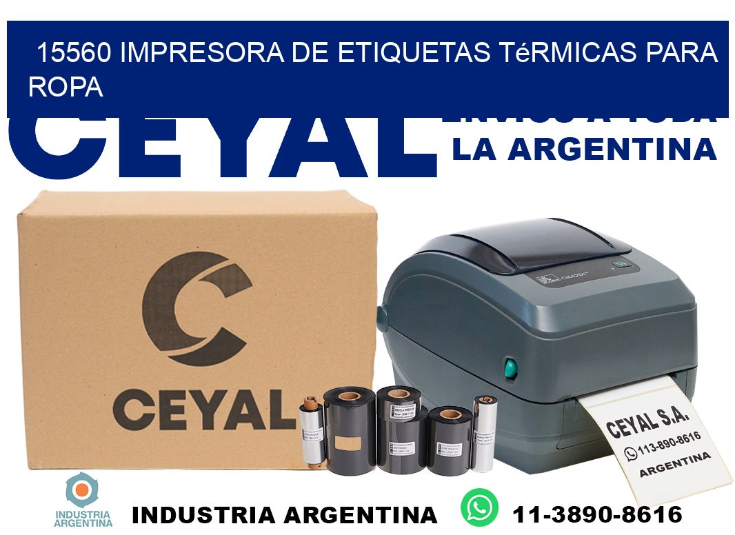 15560 impresora de etiquetas térmicas para ropa