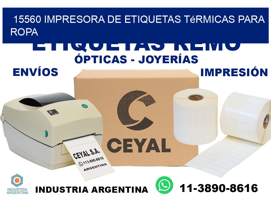 15560 impresora de etiquetas térmicas para ropa