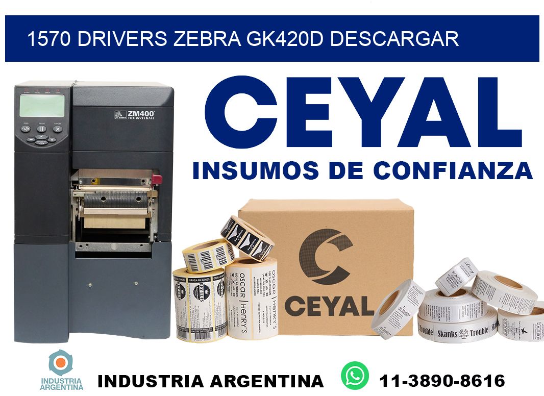 1570 drivers zebra gk420d descargar