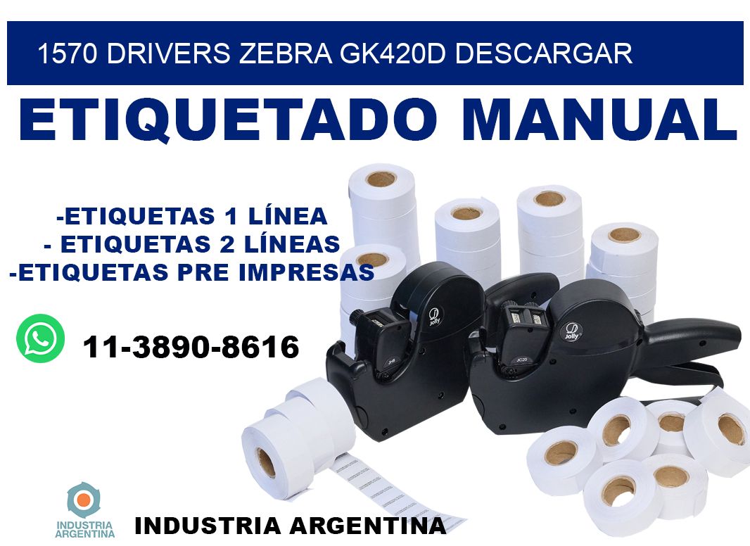 1570 drivers zebra gk420d descargar
