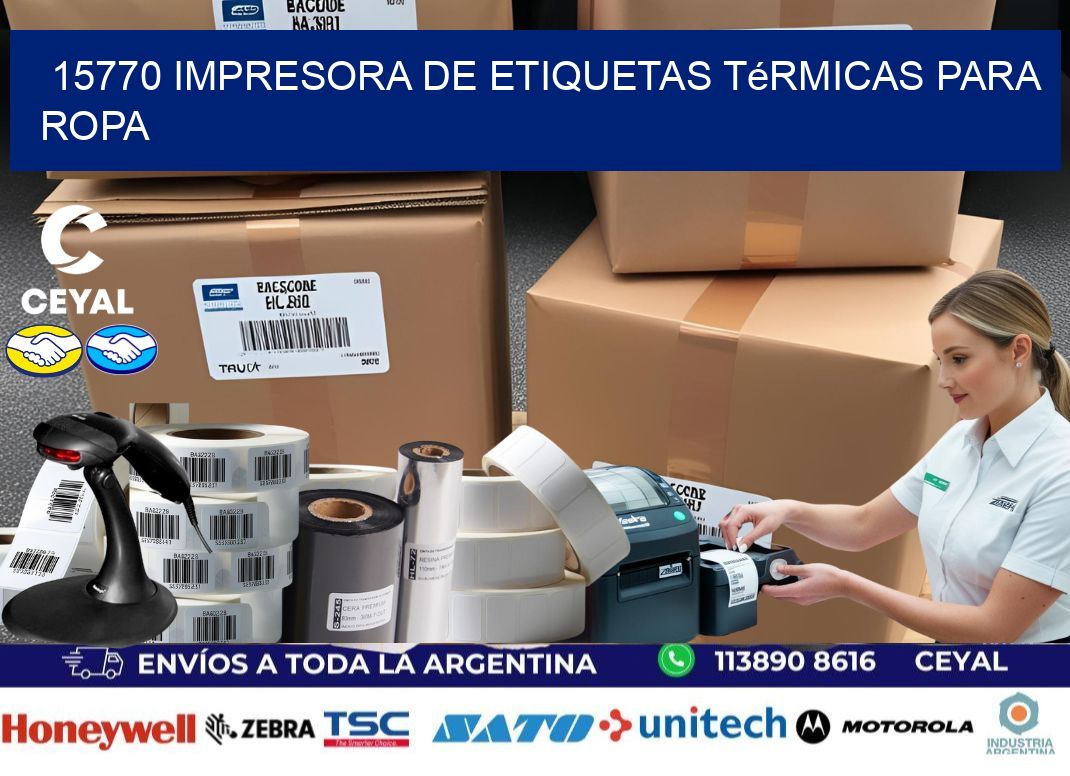 15770 impresora de etiquetas térmicas para ropa
