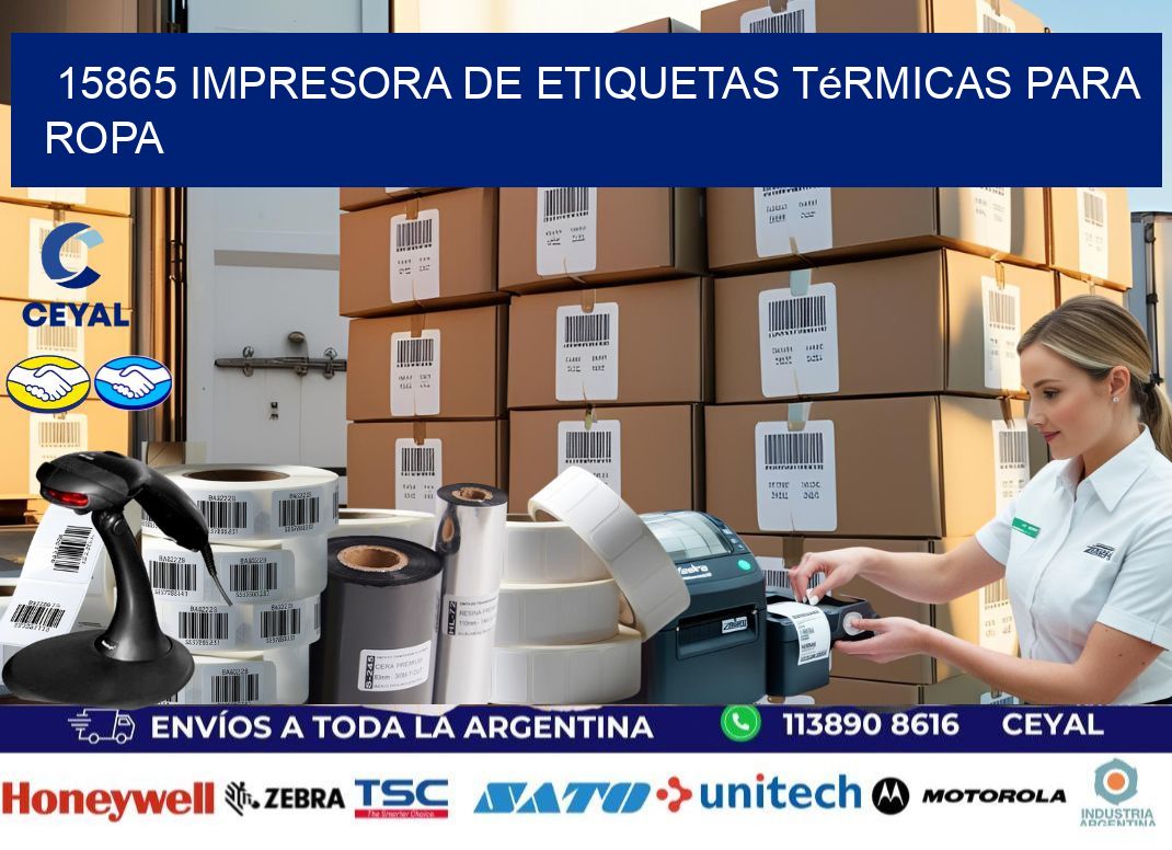 15865 impresora de etiquetas térmicas para ropa