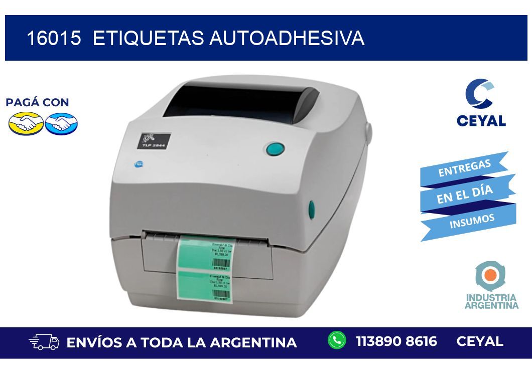 16015  etiquetas autoadhesiva