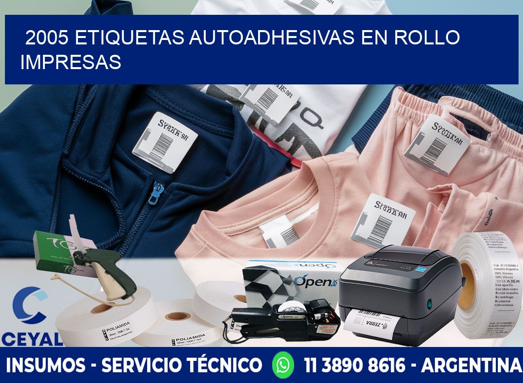 2005 Etiquetas autoadhesivas en rollo impresas