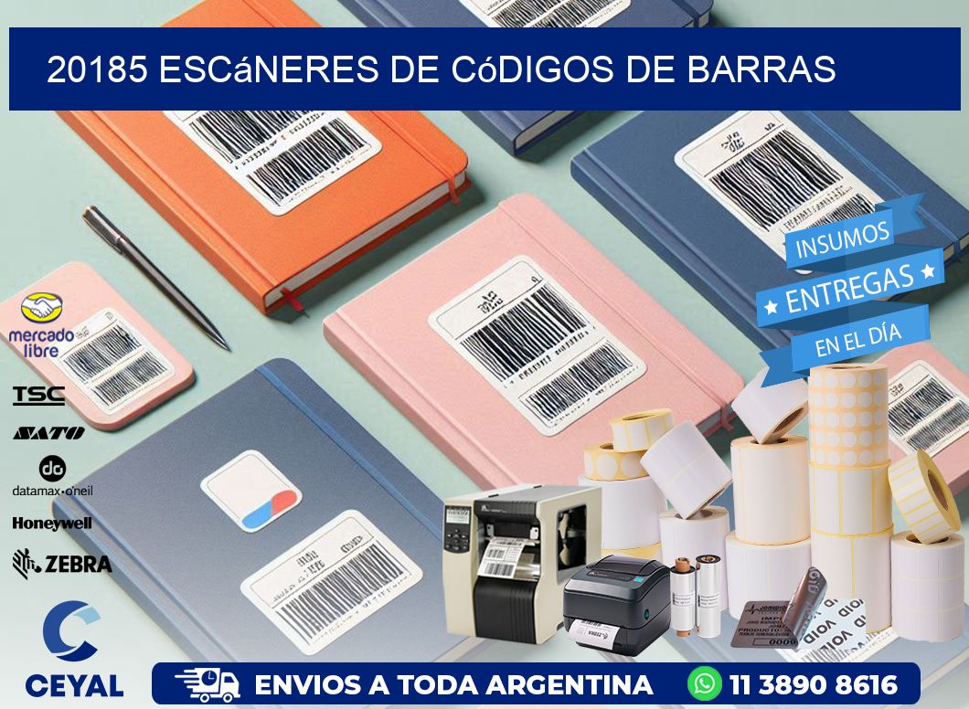 20185 Escáneres de códigos de barras