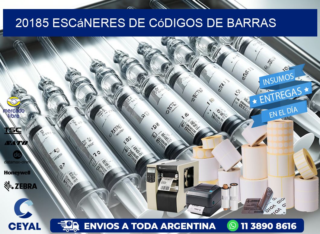 20185 Escáneres de códigos de barras